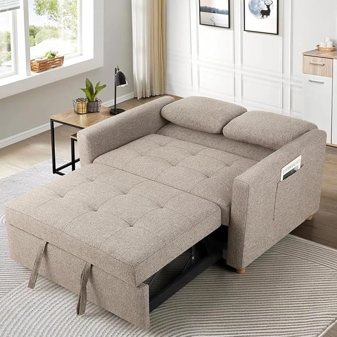 Eiram FlexiFold 3-in-1 Convertible Sofa Cum Bed for Living Room