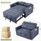 Eiram FlexiFold 3-in-1 Convertible Sofa Cum Bed for Living Room