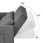 Eiram Zenfold 3-in-1 Sofa Cum Bed | Convertible Accent Chair