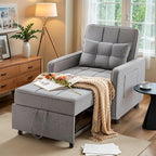 Eiram SoloRest 1-Seater Sofa Cum Bed with Pull-Out Bed Extension