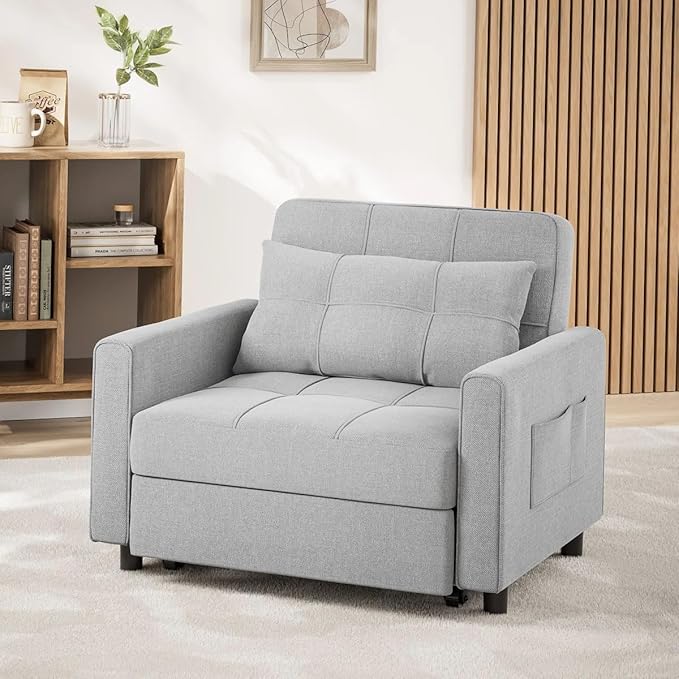 Eiram Zenfold 3-in-1 Sofa Cum Bed | Convertible Accent Chair