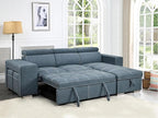Eiram Flexora Luxe 5‑Seater L‑Shape Sofa Cum Bed with Pull‑Out Bed & Storage
