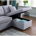 Eiram UrbanoFlex 5‑Seater Sofa Cum Bed with Storage