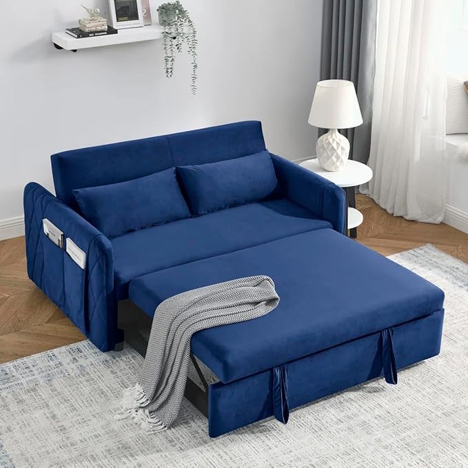 Eiram DuoNap 2‑Seater Sofa Cum Bed with Pull‑Out Bed