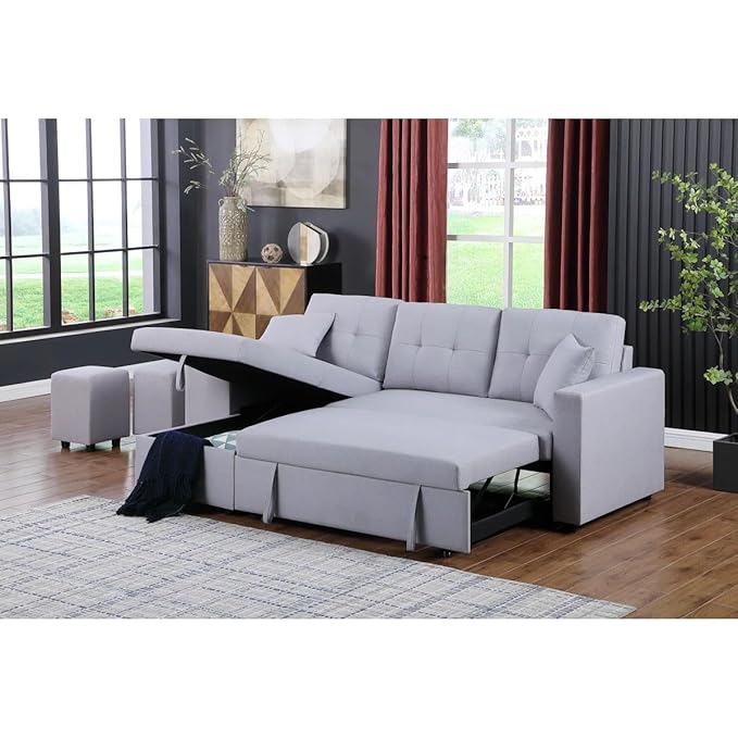 Eiram UrbanoFlex 5‑Seater Sofa Cum Bed with Storage