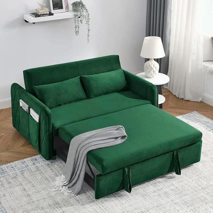 Eiram DuoNap 2‑Seater Sofa Cum Bed with Pull‑Out Bed