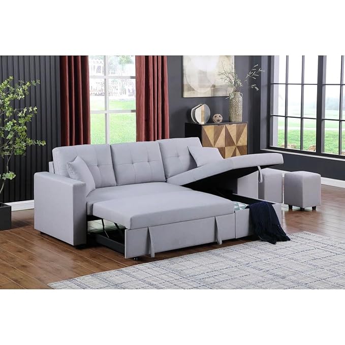 Eiram UrbanoFlex 5‑Seater Sofa Cum Bed with Storage