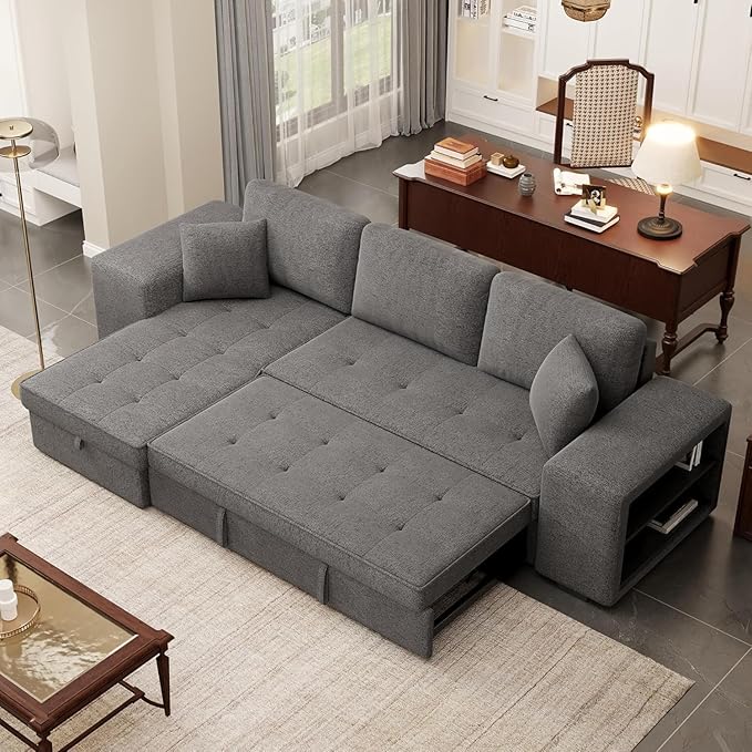 Eiram UrbanoFlex 5‑Seater Sofa Cum Bed with Storage