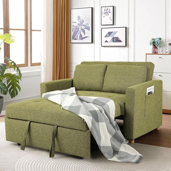 Eiram FlexiFold 3-in-1 Convertible Sofa Cum Bed for Living Room