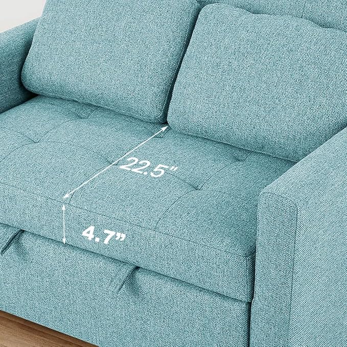 Eiram  FlexiFold 3-in-1 Convertible Sofa Cum Bed for Living Room
